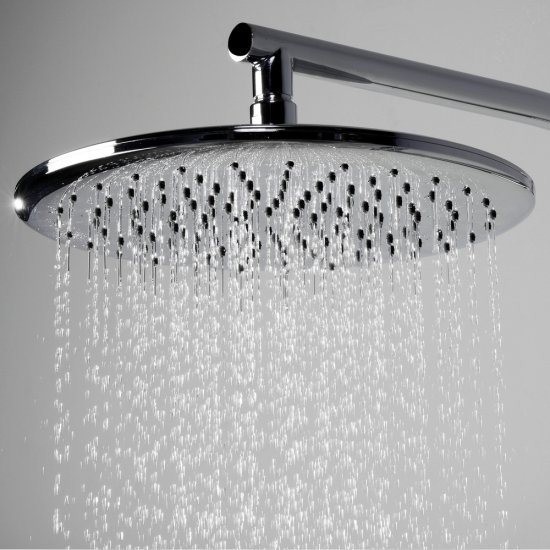 Лейка для верхнего душа WasserKraft d250 мм пластик хром (A030)