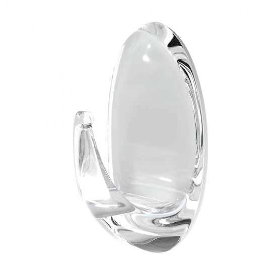 Крючок для ванной Kleber Strong одинарный самоклеящийся пластик прозрачный (3 шт.) (KLE-SG007/9691)