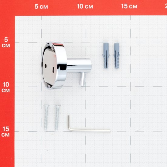 Крючок для ванной Iddis Sena одинарный на шуруп металл хром (SENSS10i41)