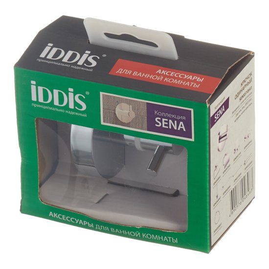 Крючок для ванной Iddis Sena одинарный на шуруп металл хром (SENSS10i41)