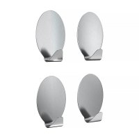 Крючок для ванной Fora одинарный самоклеящийся металл хром (4 шт.) (H40/9073)