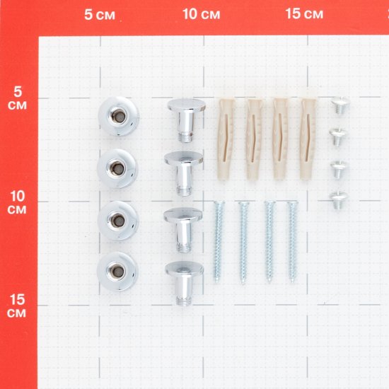 Крючок для ванной Iddis Optima Home одинарный на шуруп металл хром (4 шт.) (HOK4SC0i41)