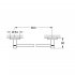 Полотенцедержатель Grohe Essentials 854 мм на шуруп сталь хром (40386DC1)