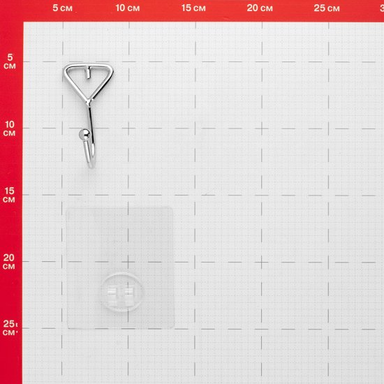 Крючок для ванной Kleber Lite одинарный самоклеящийся металл хром (KLE-LT028/8485)