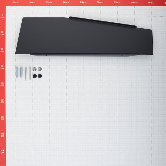 Полка для ванной Iddis Slide 400х112х37 мм металл черная (SLIBS00i44)