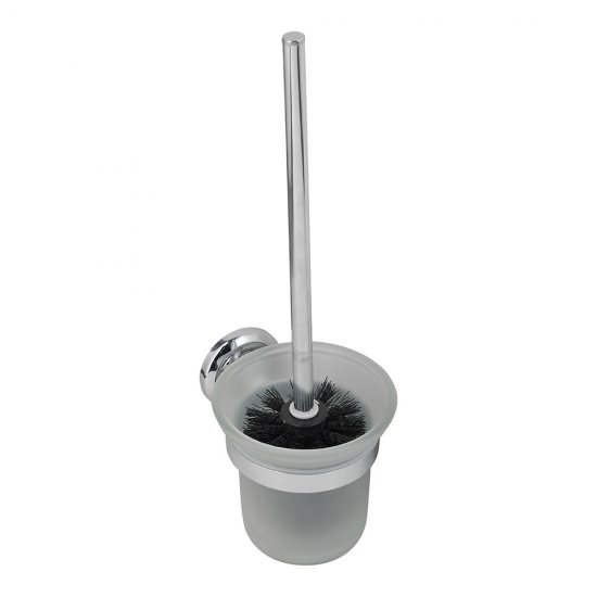 Ершик для унитаза Fora Drop подвесной металл/стекло хром (FOR-DP020/6840)