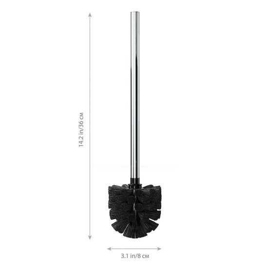 Ершик для унитаза Fora пластик/металл черный (FOR-WC002/2552)
