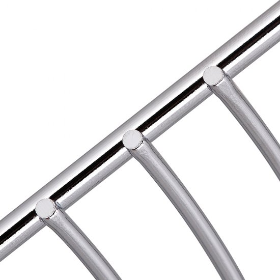 Полка для ванной ЧМЗ угловая трехъярусная 222х222х474 мм металл хром (501-006-28)