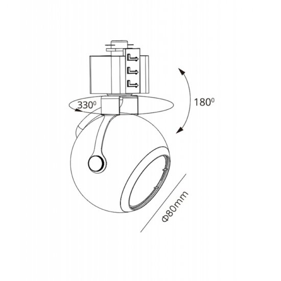 Трековый светильник однофазный Эра TR35-GU10 WH 15 Вт GU10 MR16 1 кв.м белый (Б0053295)