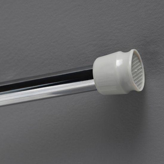 Карниз для ванной 105-190 см телескопический прямой сталь хром