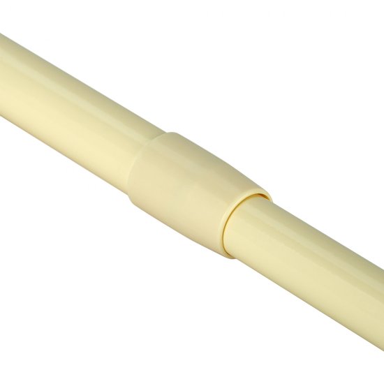 Карниз для ванной 125-230 см телескопический прямой алюминий бежевый