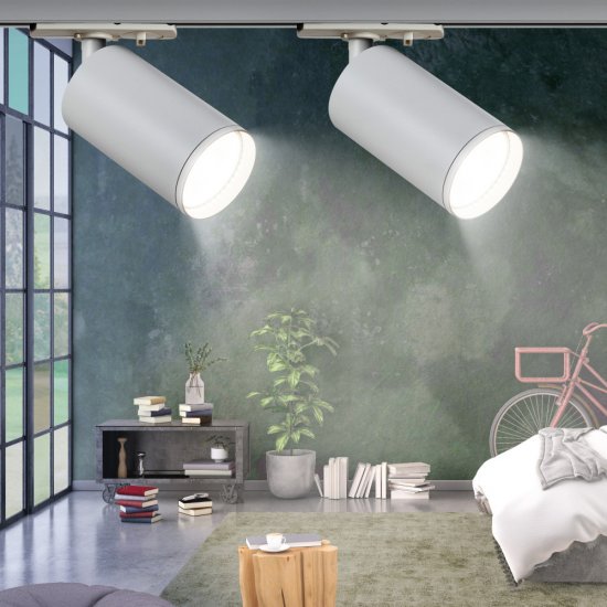 Трековый светильник однофазный Эра TR39-GU10 WH 15 Вт GU10 MR16 1 кв.м белый (Б0053309)