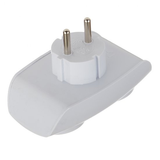 Разветвитель 2 розетки Эра 16 А 220 В 3,5 кВт белый (C0045520)