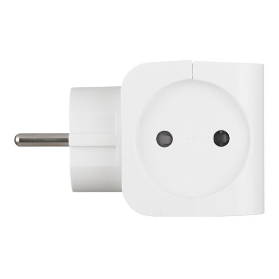 Разветвитель 4 розетки Эра 16 А 220 В 3,5 кВт белый (Б0005103)