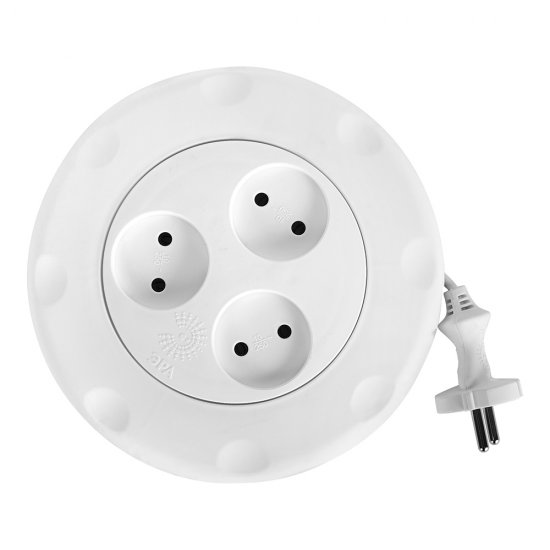 Удлинитель Эра 3 розетки 3 м ПВС 2х0,75 кв.мм 10 А 2,2 кВт белый (Б0019038)