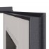 Дверь входная Mastino Home Eco левая букле графит - ларче белый с зеркалом 860х2050 мм