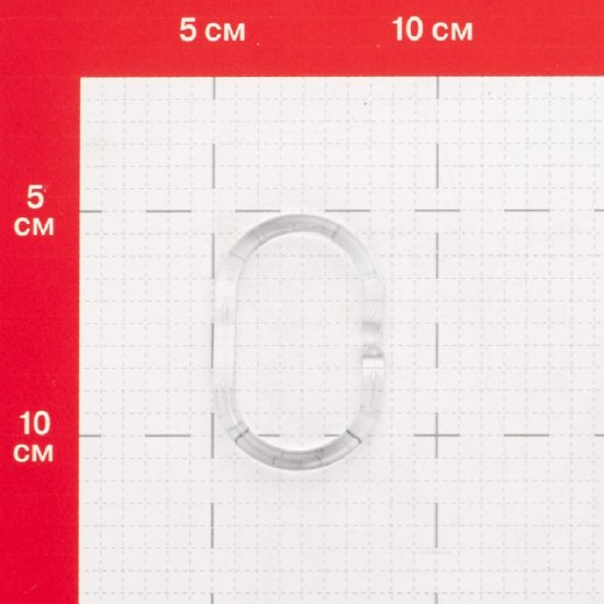 Кольца для штор Fora пластиковые прозрачные (12 шт.) (K12)
