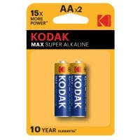 Батарейка Kodak Мax АА пальчиковая LR6 1,5 В (2 шт.) (Б0005131)