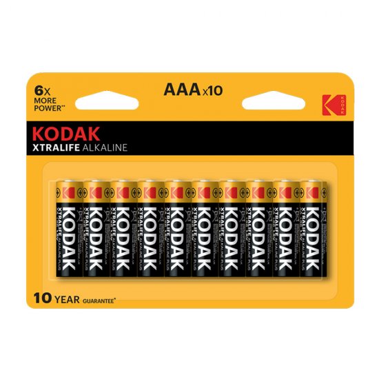 Батарейка Kodak Xtralife ААА мизинчиковая LR03 1,5 В (10 шт.) (Б0014331)