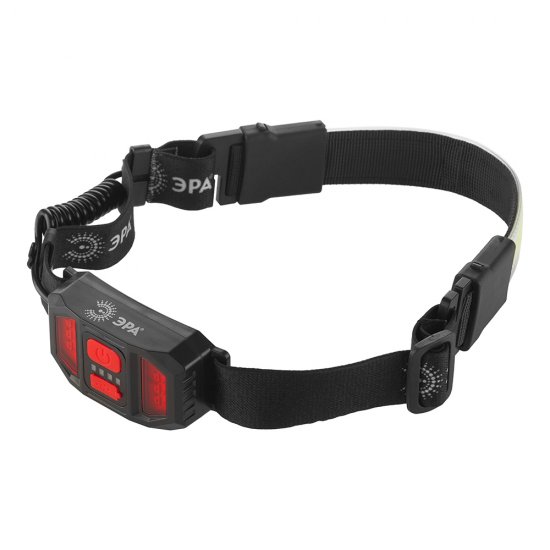 Фонарь налобный Эра светодиодный 14 LED 5 Вт аккумуляторный Li-Ion пластик 3 режима (Б0054033)