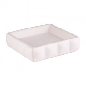 Мыльница для ванной Verran Quadratto настольная керамика белая (880-11)