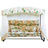 Трехместные садовые качели OLSA Турин Премиум FLOWER