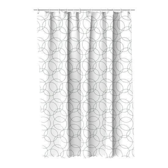 Штора для ванны Fora Мигнонет 1800х1800 мм полиэстер белая (FOR-OL04)