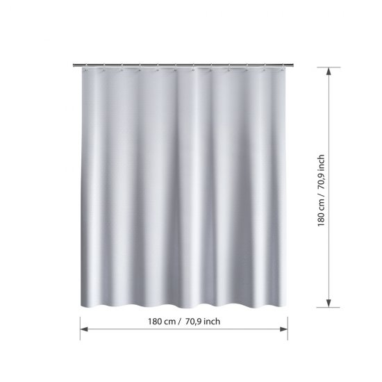 Штора для ванны Fora Полоска 1800х1800 мм полиэстер бежевая (002-A)