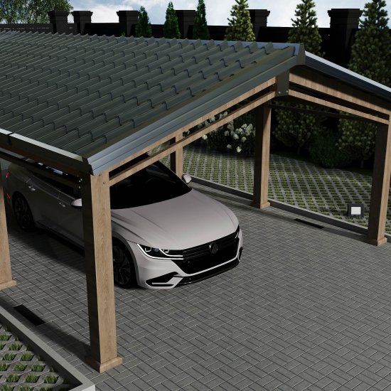 Металлочерепица 1,18х3,6 м 0,5 мм Grand Line Классик графитово-серая RAL 7024 satin