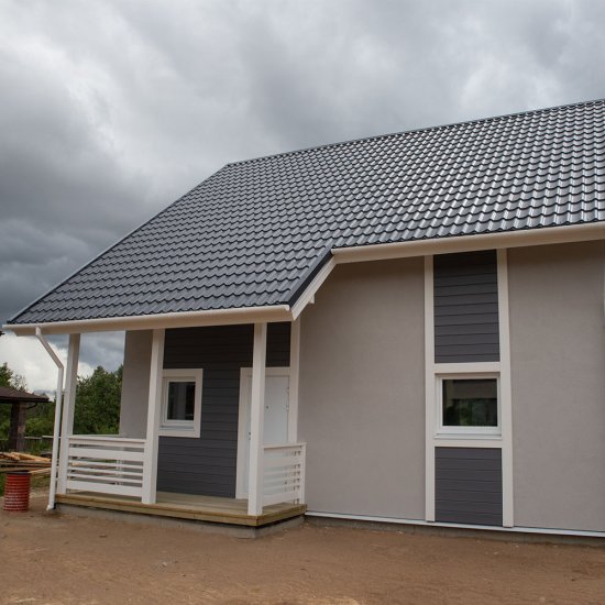 Металлочерепица 1,18х3,6 м 0,5 мм Grand Line Классик графитово-серая RAL 7024 satin