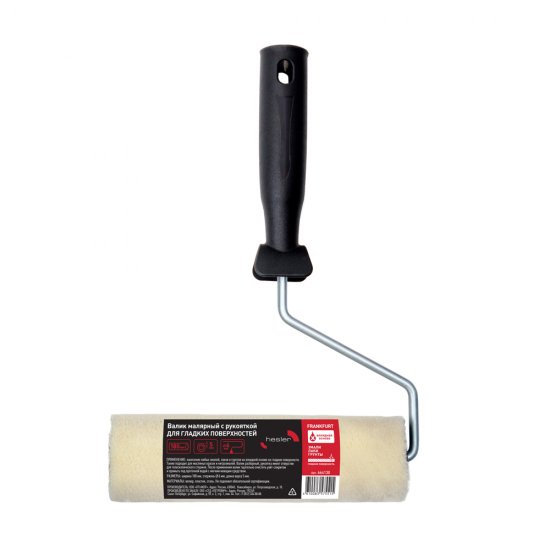 Валик велюр 180 мм d45 мм ворс 5 мм для алкидной основы с ручкой Hesler Frankfurt