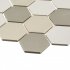 Мозаика Starmosaic Hexagon small LB Mix Antid бежевая керамическая 325х282х6 мм