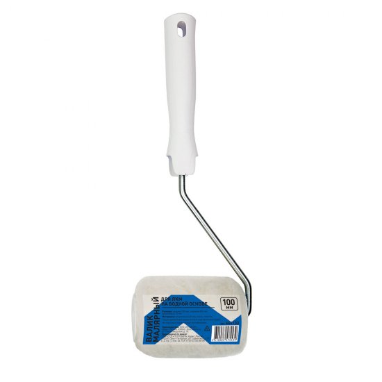 Валик искусственный мех 100 мм d42 мм ворс 12 мм для водной основы с ручкой