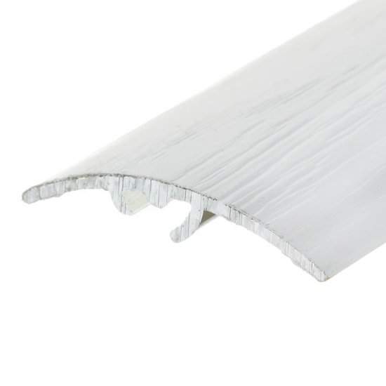 Порог алюминиевый разноуровневый кант 41х900 мм дуб кантри белый перепад до 12 мм