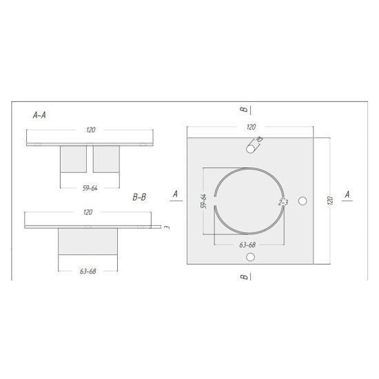 Оголовок для сваи винтовой d57 мм