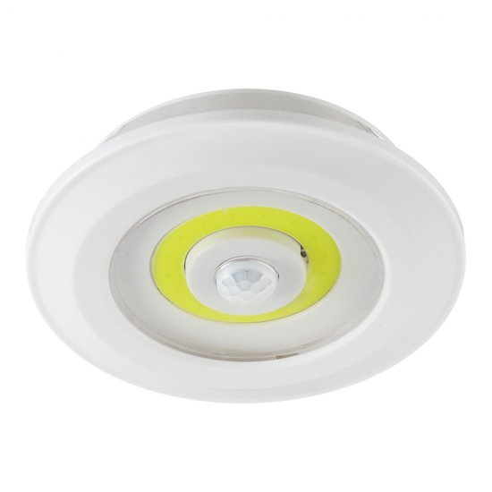 Фонарь пушлайт Эра светодиодный 1 LED 3 Вт на батарейках AAA пластик с датчиком движения (Б0054039)