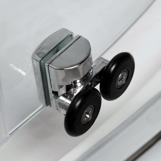 Душевой уголок WasserKraft Main 41S хром 90х90х200 см полукруг стекло прозрачное 6 мм (41S01)