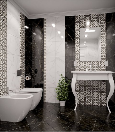 Плитка бордюр Unitile Фиеста белая 400x75x8 мм