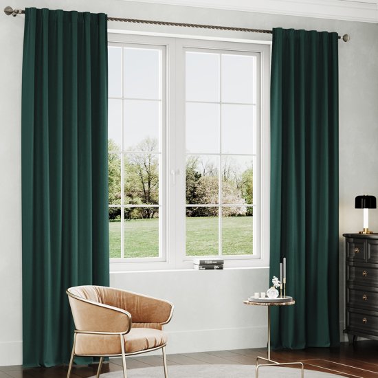 Штора канвас зеленая 150х280 см Legrand Канвас (58100830)