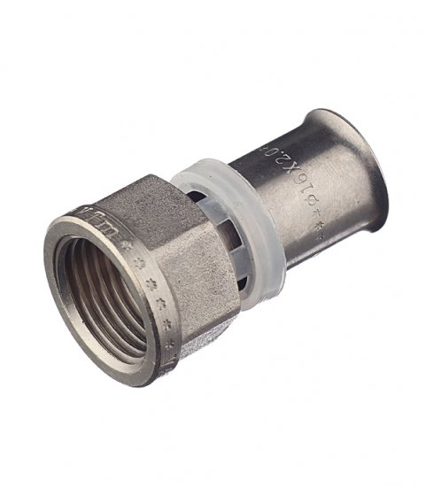 Соединитель прямой VALTEC (VTm.202.N.001604) 16(пресс) х 1/2 ВР(г)