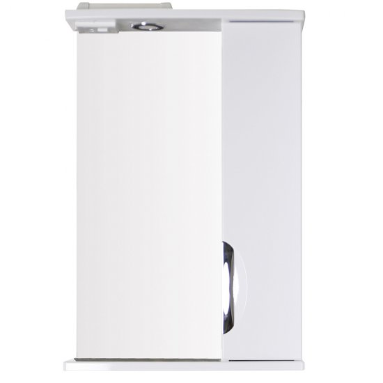 Зеркальный шкаф АСБ-Мебель Мессина 50х75х18 см с подсветкой белый