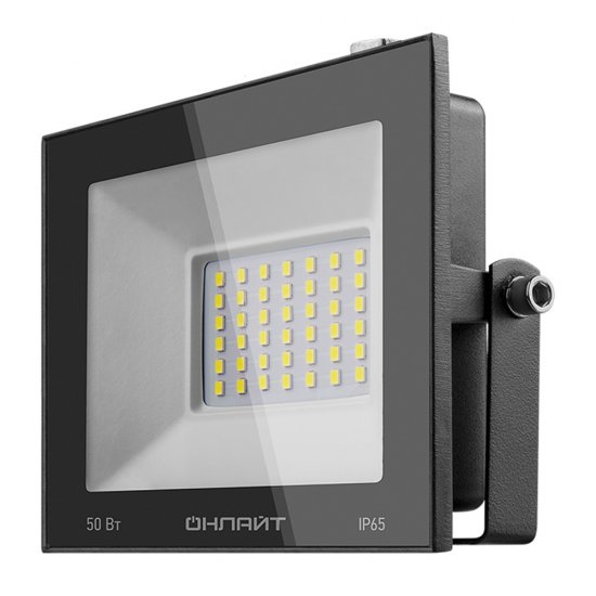 Прожектор светодиодный Онлайт OFL 4000К 50 Вт IP65 черный