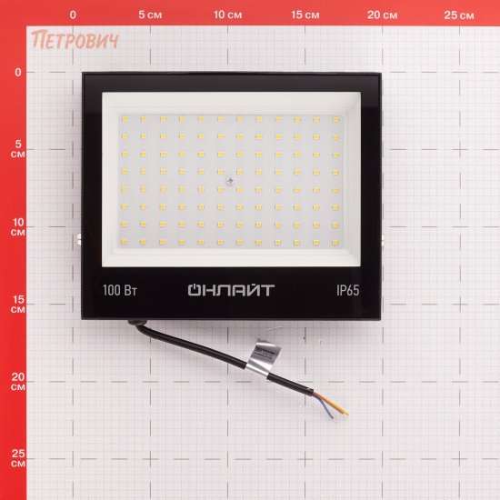 Прожектор светодиодный Онлайт OFL 4000К 100 Вт IP65 черный