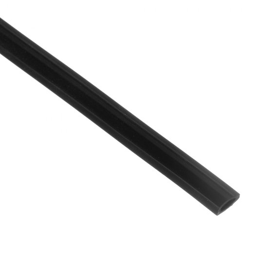 Заглушка паза штапика 5,5 м черная