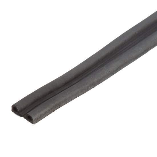 Уплотнитель для окон и дверей 9х5,5 мм 6 м (3+3 м) Р профиль самоклеящийся черный