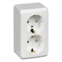 Двухместная розетка Systeme Electric Этюд