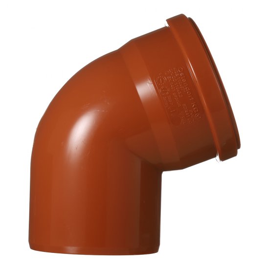 Отвод Ostendorf KGВ d110 мм 67° пластиковый для наружной канализации (220230)
