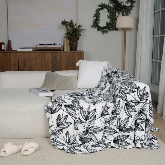 Плед 180х200 см Belezza Gardenia микрофибра белый