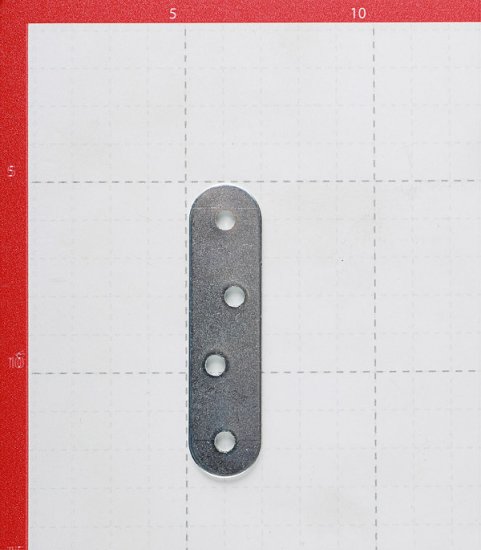 Пластина крепежная оцинкованная 80х19х2.0 мм (4 шт.)
