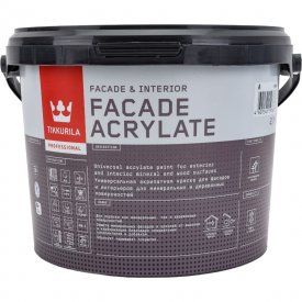 Акрилатная универсальная эмаль для фасадов и интерьеров Tikkurila FACADE ACRYLATE